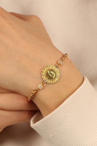 Çgk Çiğdem Gürel Kuyumculuk Çeyrekli Halat Altın Bileklik Gold