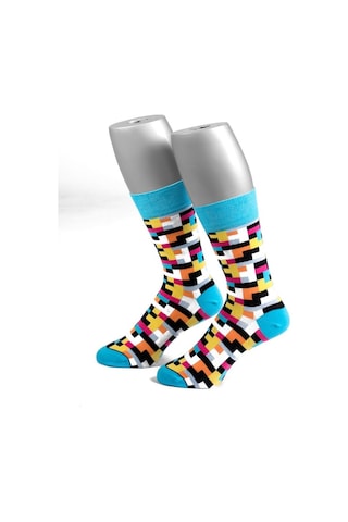 Ozzy Socks Blok Desenli Çorap Çok Renkli