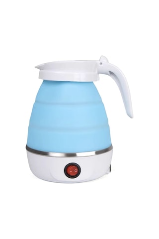 Monyee Seyahat Ve Ev Kullanıma Uygun Silikon Çevrilir Otomatik Elektrikli Su Kaynagi Mavi Avrupa Standarti Mavi