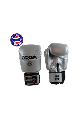 Dragondo Drgn-g3 Hakiki Deri Boks Eldiveni Gümüş Kick Boks Eldiveni