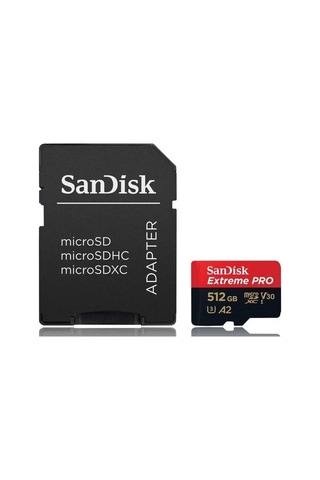 Extreme Pro 512gb 200/140mb/s Microsdxc Uhs-ı A2 V30 Adaptörlü Hafıza Kartı Sdsqxcd-512g-gn6ma
