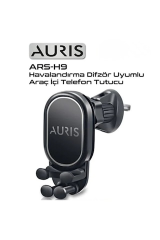 Araç İçi Kavramalı Telefon Tutucu Izgaraya Geçmeli Model A Kalite Auris Oto Akrobat Telefonluk Siyah