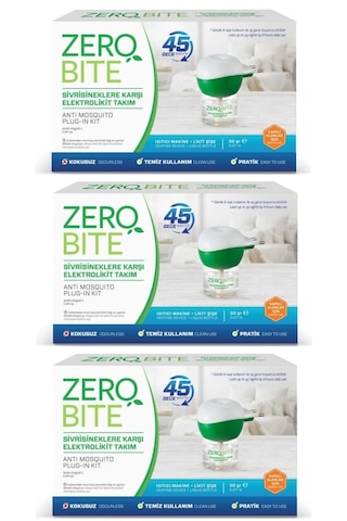 Zero Bite Elektrolikit Makine+yedek 45 Gece X 3 Adet