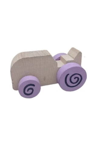 Mr. Quokka Ahşap Traktör - Mor