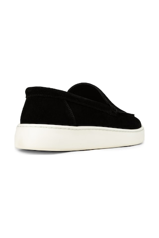 Deery Erkek Hakiki Süet Siyah Loafer Ayakkabı - 04405msyhe01