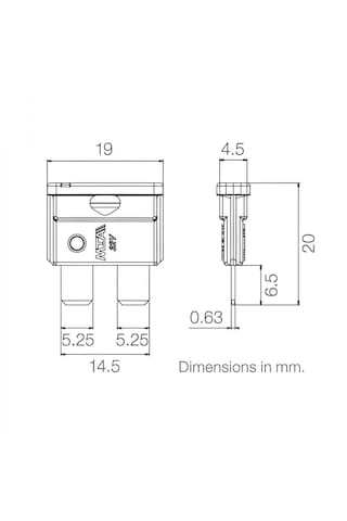 Bıçak Sigorta 10a, 15a, 20a, 25a, 30a / 10lu Set - 19x19 Mm Diğer