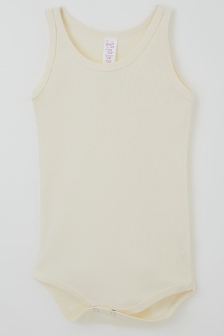 Breeze Kız Çocuk Çıtçıtlı Atlet Zıbın Body Basic 1-3 Yaş , Krem
