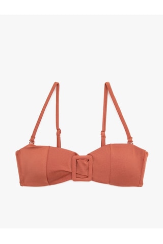 Deep Beach Tarçın Kare Tokalı Bikini Üstü Db20050bu 001