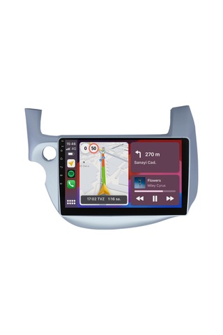 Honda Jazz Android Multimedya Sistemi 2009-2014 8gb Ram, 64gb Hafıza, Bluetooth, Carplay & Android Auto Kamera 9"