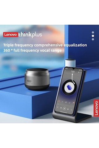 Lenovo K30 Wireless Bluetooth Speaker With Bass Emulates The Metal Texture Of Car İnterior And Ou...