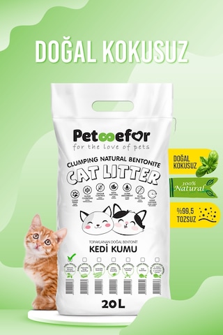 Petefor Natural Kedi Kumu 20 L