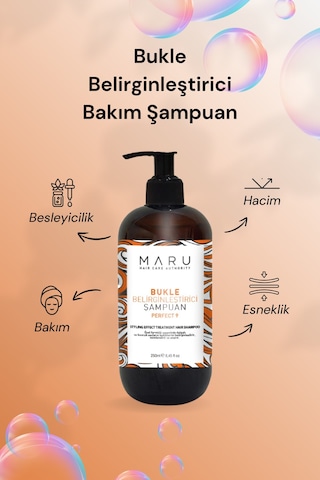 Maru Kıvırcık Saçlar Için Bukle Belirginleştirici Şampuan 250 ML