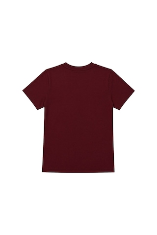 Mixray 2100 Kadın Slim Fit Bisiklet Yaka Soft Basic T-shirt Bordo