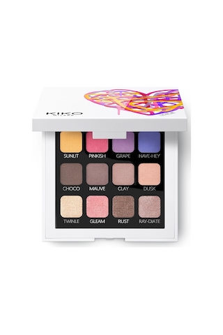 Kiko Göz Farı - Street Heart Colour Tag Multi-texture Eyeshadow Palette Diğer