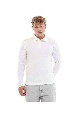 Kinetix Mb Sn329 Ukol Polo 5pr Erkek Beyaz Uzun Kol T-shirt 102024513 Beyaz