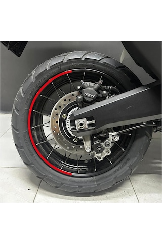 One Vıp Sale Honda X-adv Yarım Jant Sticker Modeli - Kırmızı Model:onevip-motorjant271