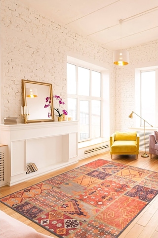 Artloop Jazz Şönil Dokuma Pamuk Polyester Renkli Halı Al 332