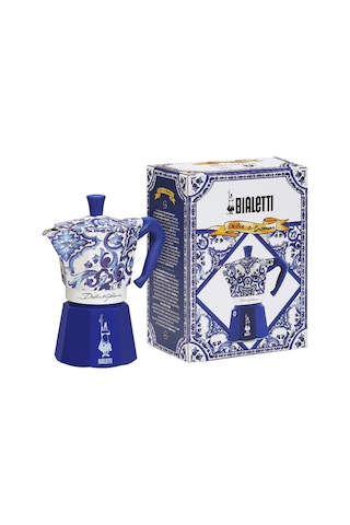 Bialetti Moka Express Dolce Gabbana Akdeniz Mavisi 3 Cup