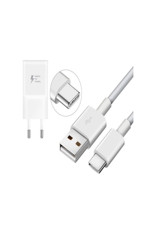 Samsung Galaxy A7 2017 Hızlı Şarj Aleti Type C 18W 3A ŞARJ SET 