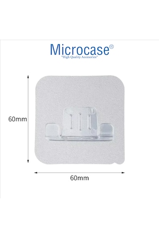 Microcase Güçlü Yapışkanlı Tıraş Bıçağı Tutucu Askılığı -al4940 2 Adet Şeffaf