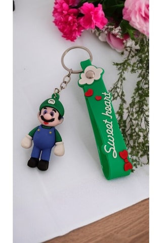 3d Sevimli Süper Mario Figürlü Anahtarlık "sweet Heart" Tasarımı İle Çanta Aksesuar 1 Adet