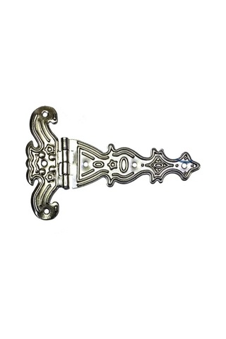 Cntma Dekoratif, Sac Tek Kuyruklu Menteşe - 69x102 Mm, Büyük, Nikel, 100 Adet Diğer