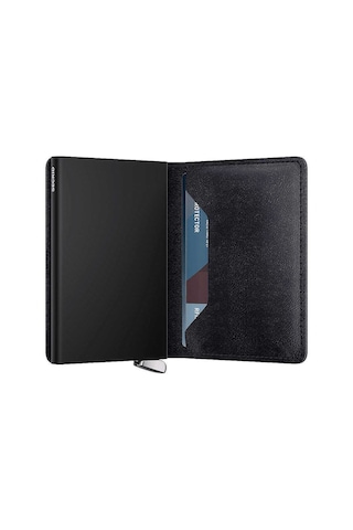 Secrid Premium Slimwallet+ Basco Kartlık Cüzdan, Siyah Çok Renkli