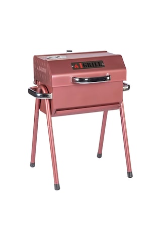 Igrıll Barbekü Cube 402 Mm Kömürlü Mangal Kırmızı