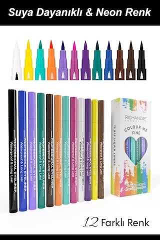 Richandie Neon Kalem Eyeliner Seti 000112'li