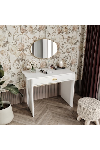 Julia Beyaz Makyaj Masası