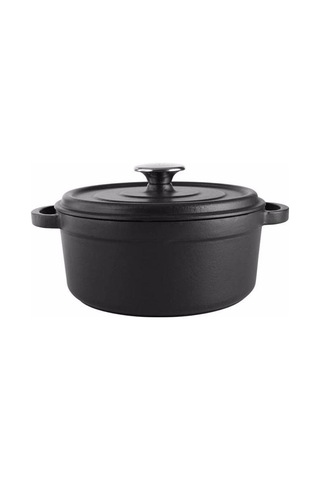 Porland Sapore Siyah Döküm Derin Tencere 20 Cm 04fst002567 Siyah