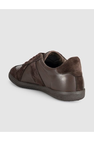 Kahverengi Süet Deri Kadın Sneaker Kahve
