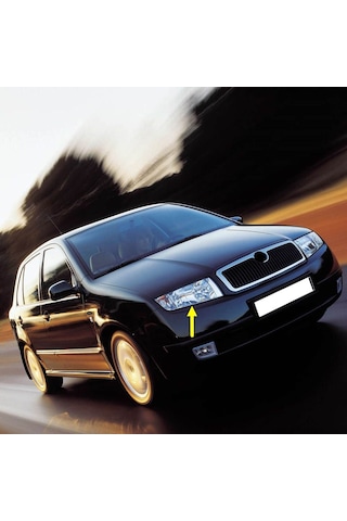 Skoda Fabia 1 2000-08 Sağ Ön Far Lambası İçi Krom Tip 6y1941016h
