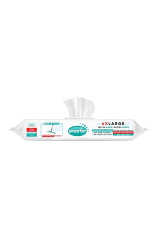 Smarter Beyaz Sabun Kokulu Sirke ve Karbonat Katkılı 4XL Mopa Uyumlu Yer Temizlik Havlusu 30'lu