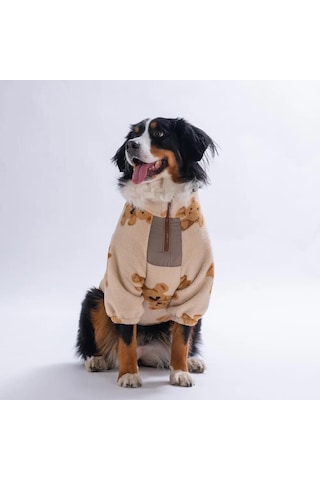 Pawstar 26757- Ekru Gentle Bruno Orta-büyük Irk Köpek Polar Sweatshirt