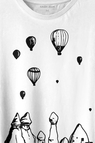 Kapadokya Nevşehir Peri Bacaları Cappadocia Baskılı Tişört Unisex T-shirt 001