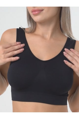 Fitform Giyim Limbus Model Gögüs Toparlayıcı Dikleştirici Spor Sütyen Korse- Kalın Askılı Pedli Siyah