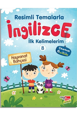 Resimli Temalarla Ingilizce Ilk Kelimelerim 8 - Hayvanat Bahçesi (498007455)
