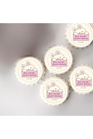 Doğum Günü Ve Baby Shower Hediyesi İsimli Metal Magnet Seti 10 Adet
