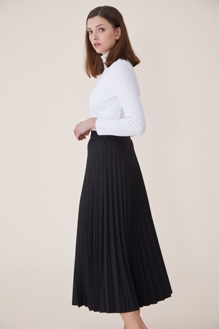Soralline Kadın Etek Plisoley 781 Siyah Siyah