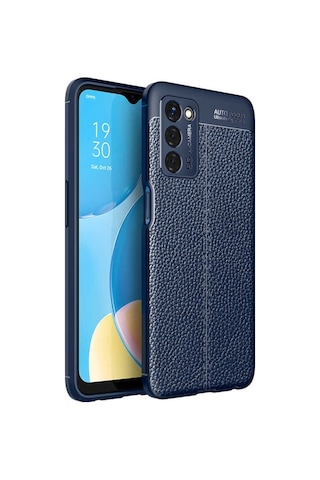 Oppo A55 5G Kılıf Deri Tarzı Niss Silikon Case