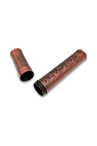 Damascus Desen Metal Puro Kılıfı Tüpü Tekli Bronze 50 Ring