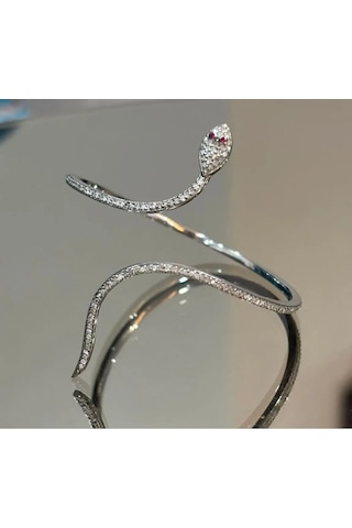 Elmas Yılan Motif Bilezik 350