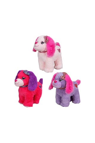 Peluş Köpek Oturan Renkli 25 Cm 1 Adet Fiyatıdır Çok Renkli
