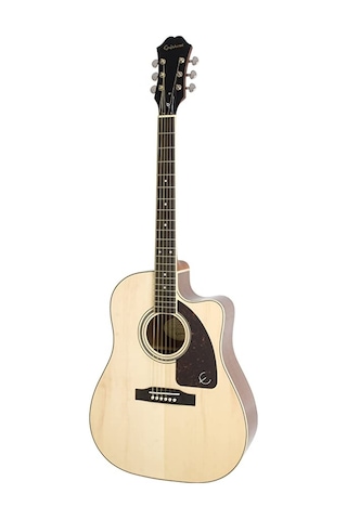 Epiphone Aj-220Sce Solid Top Elektro Akustik Gitar Natural
