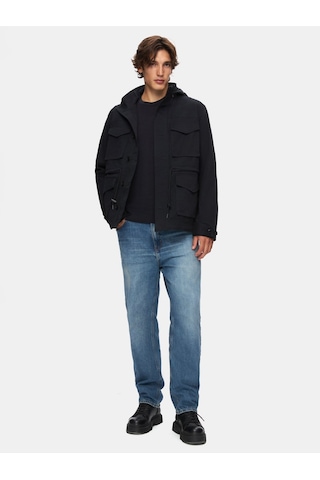 Ltb Kapüşonlu Dik Yaka Lacivert Mont Lacivert 2XL