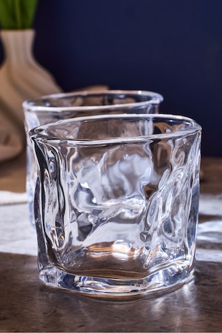 Piero 2'li Kristal Cam Bardak 200 Ml Seffaf Seffaf