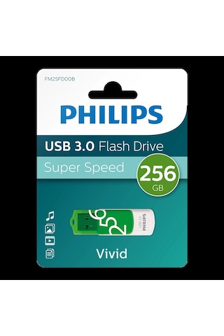 Phılıps 256gb Usb 3.0 100/150 Mb/s Fm25fd00b/00