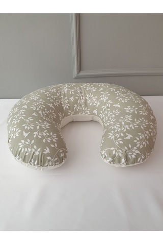 Emzirme Minderi Yaprak Krem