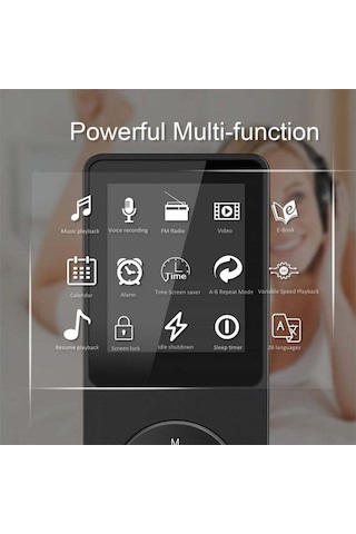 Springsun Bluetoothlu Mp3/mp4 Çalar - 1.8" Tft Ekran, Fm Radyo, Ultra İnce, Mp3/wma/wav Desteği, Fm Radyo, Jpeg Görüntü, E-kitap, Usb 2.0, Beyaz